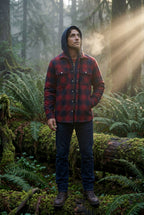 Liam | Large Check Pattern Hooded Flannel Jacket