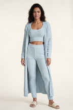Lisa | Longline Cardigan 3-piece Ribbed Loungewear Set
