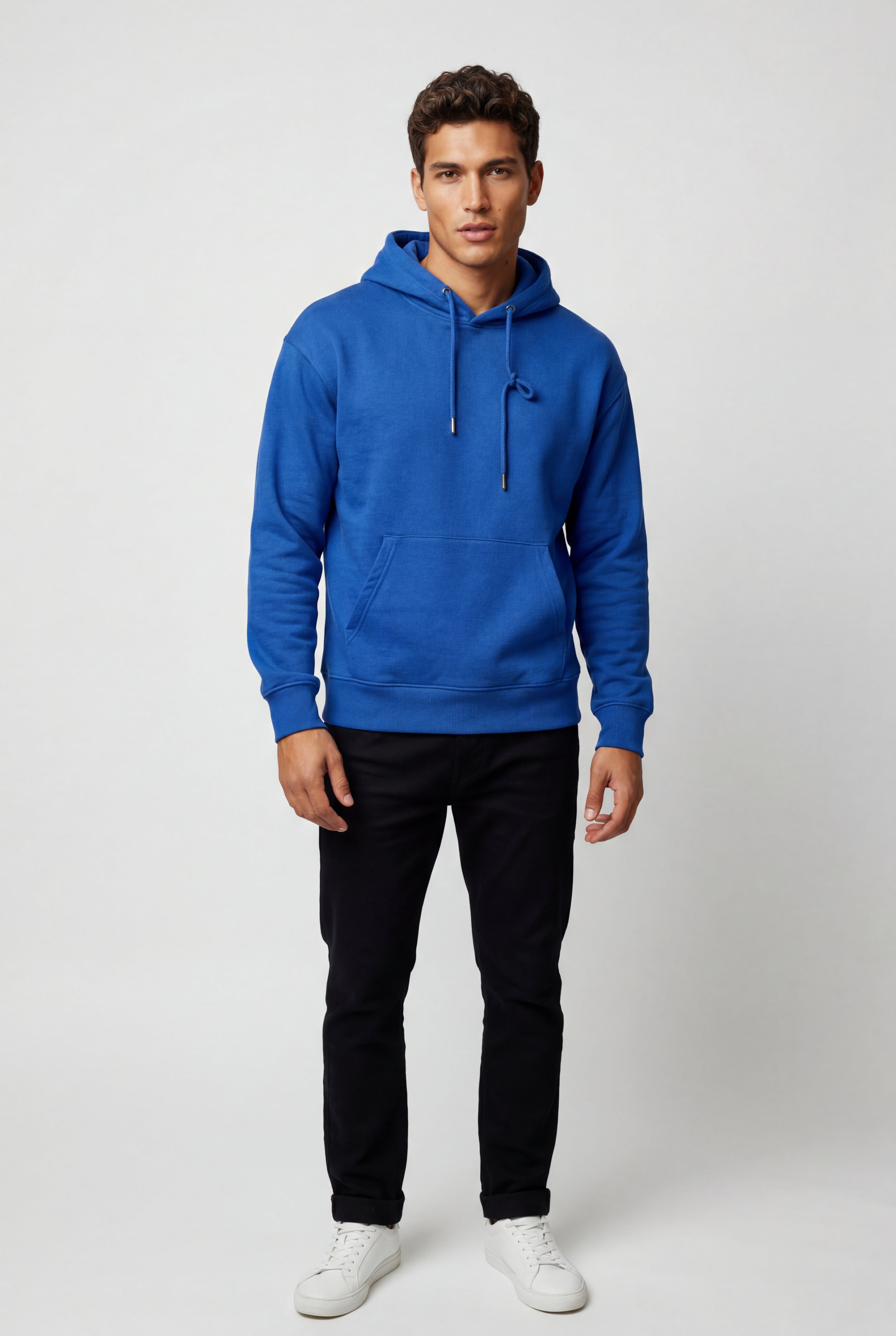 Men's Classic Drawstring Hood Regular Fit Pullover Hoodie