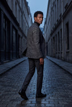 Liam | Men's Windowpane Check Tailored Slim Fit Blazer