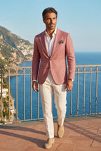 Liam | Men's Windowpane Check Tailored Slim Fit Blazer