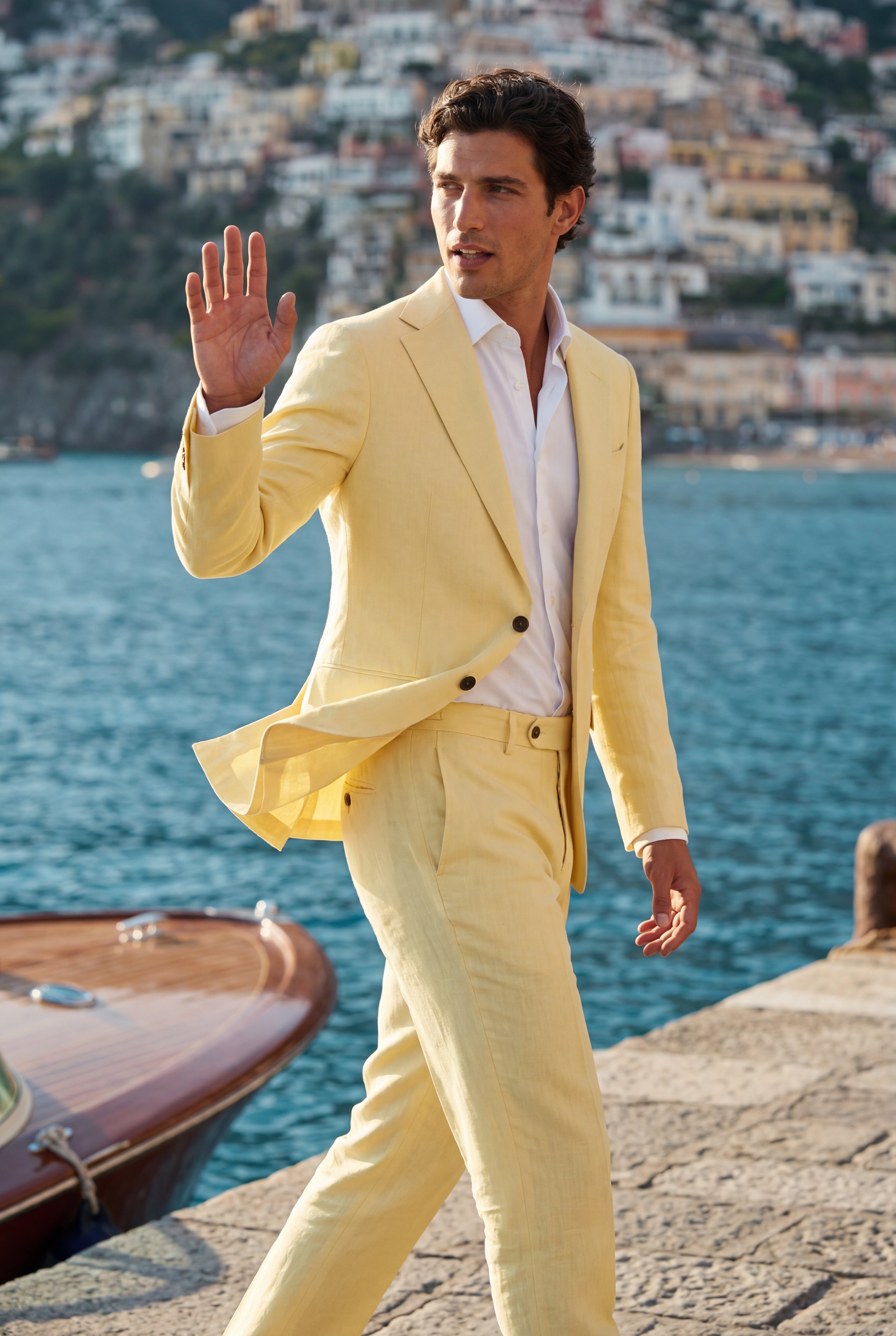 Liam | Pastel Slim Fit Two-piece Suit with Notched Lapel