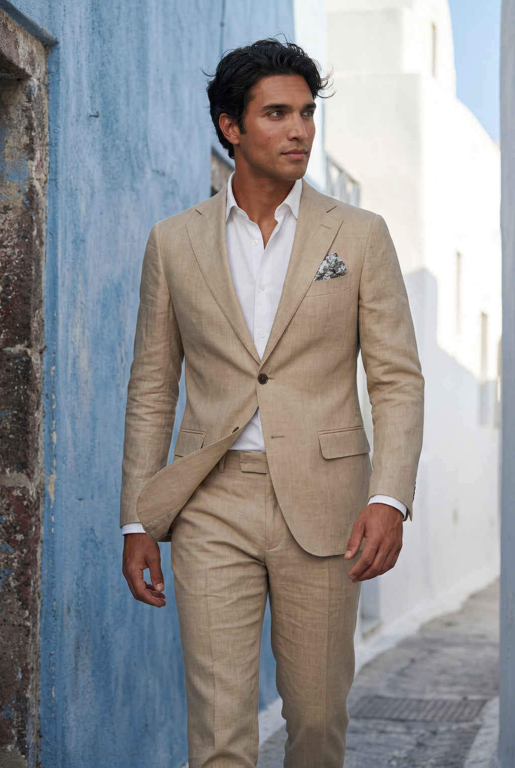 Liam | Pastel Slim Fit Two-piece Suit with Notched Lapel