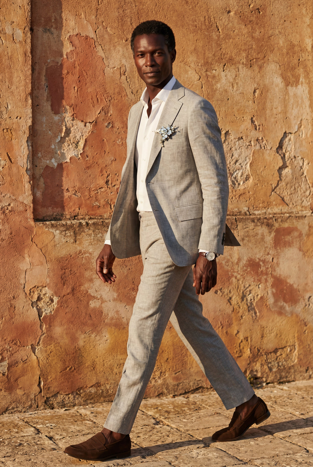 Liam | Pastel Slim Fit Two-piece Suit with Notched Lapel