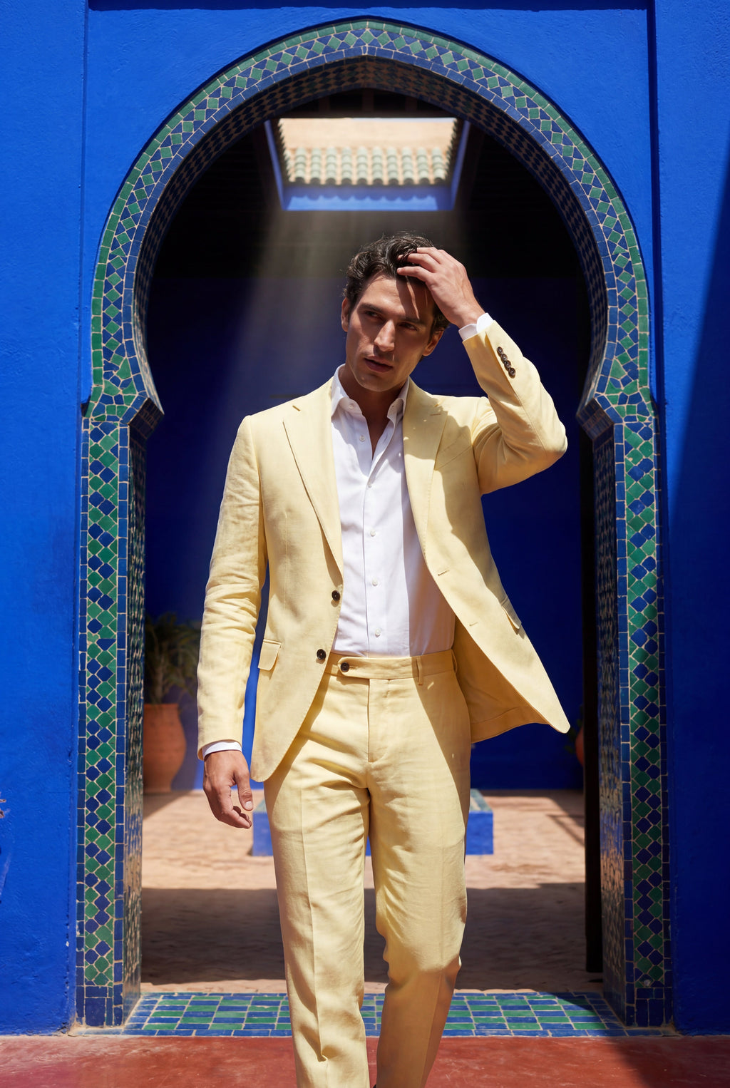 Liam | Pastel Slim Fit Two-piece Suit with Notched Lapel