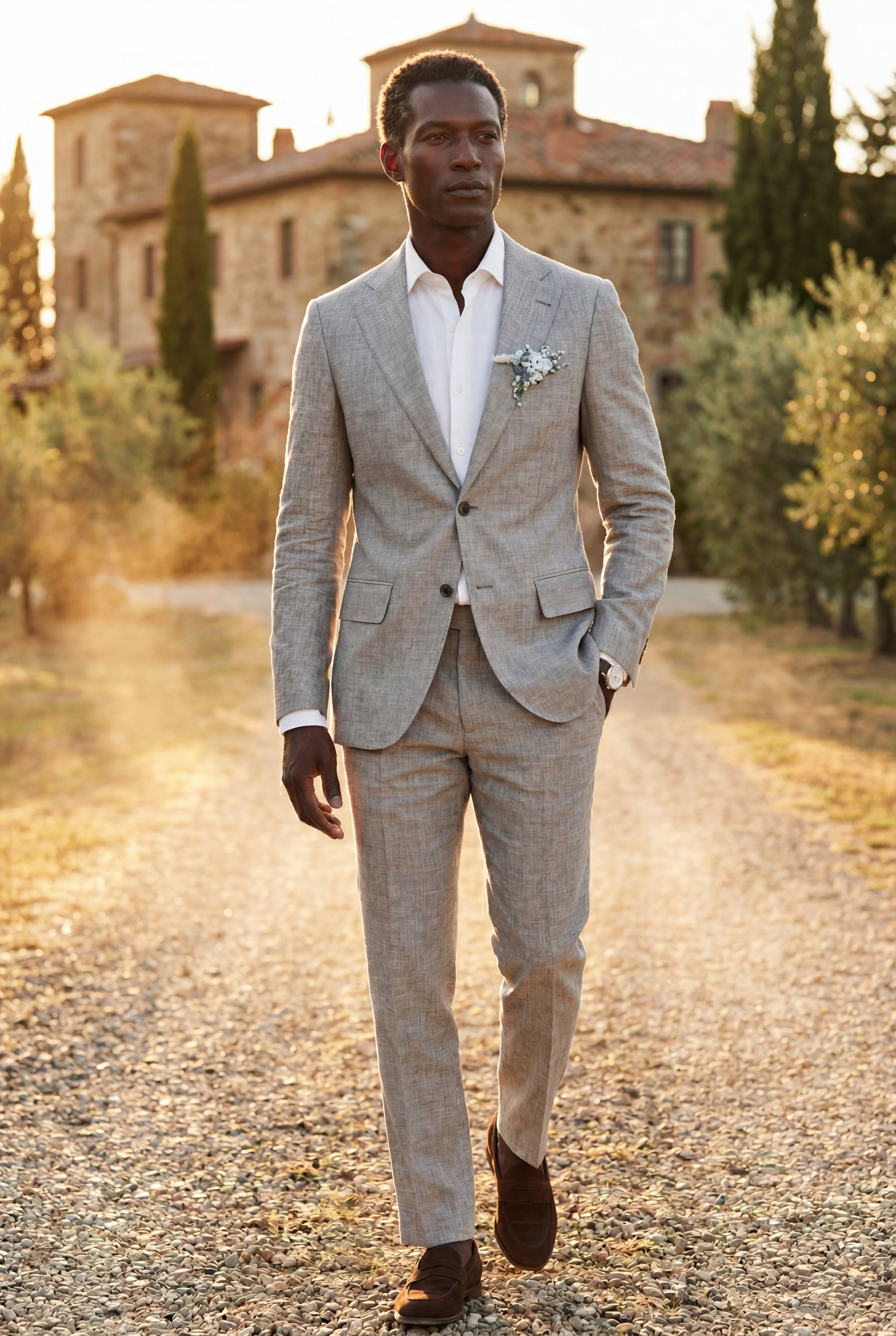 Liam | Pastel Slim Fit Two-piece Suit with Notched Lapel