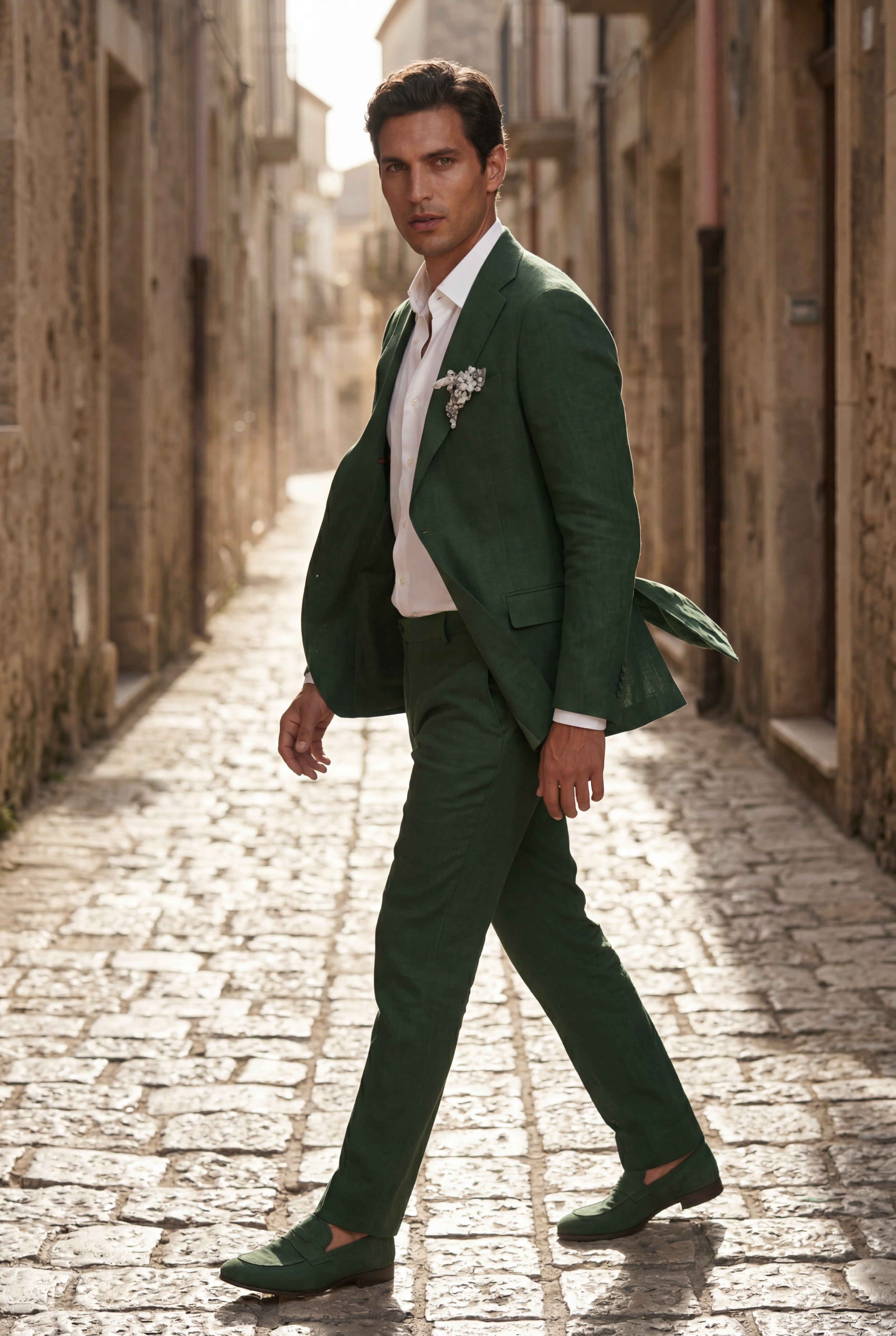 Liam | Pastel Slim Fit Two-piece Suit with Notched Lapel