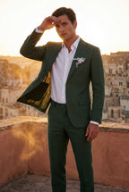Liam | Pastel Slim Fit Two-piece Suit with Notched Lapel