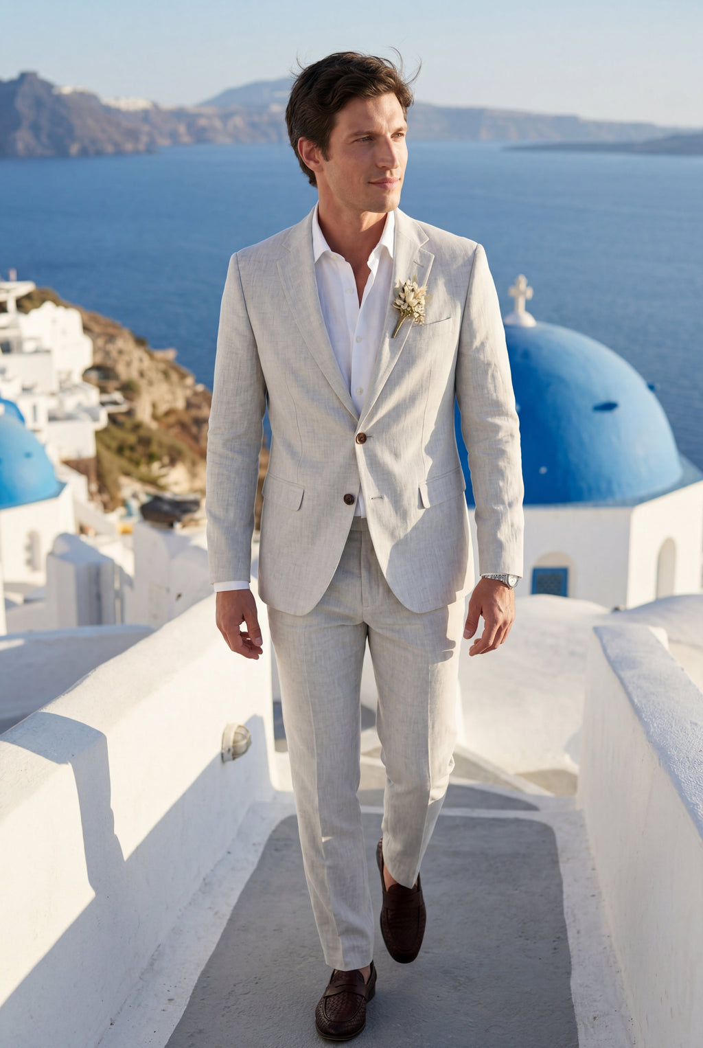 Liam | Pastel Slim Fit Two-piece Suit with Notched Lapel