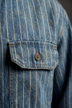 Kian | Pinstripe Button-up Shirt with Chest Pockets