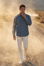 Kian | Pinstripe Button-up Shirt with Chest Pockets