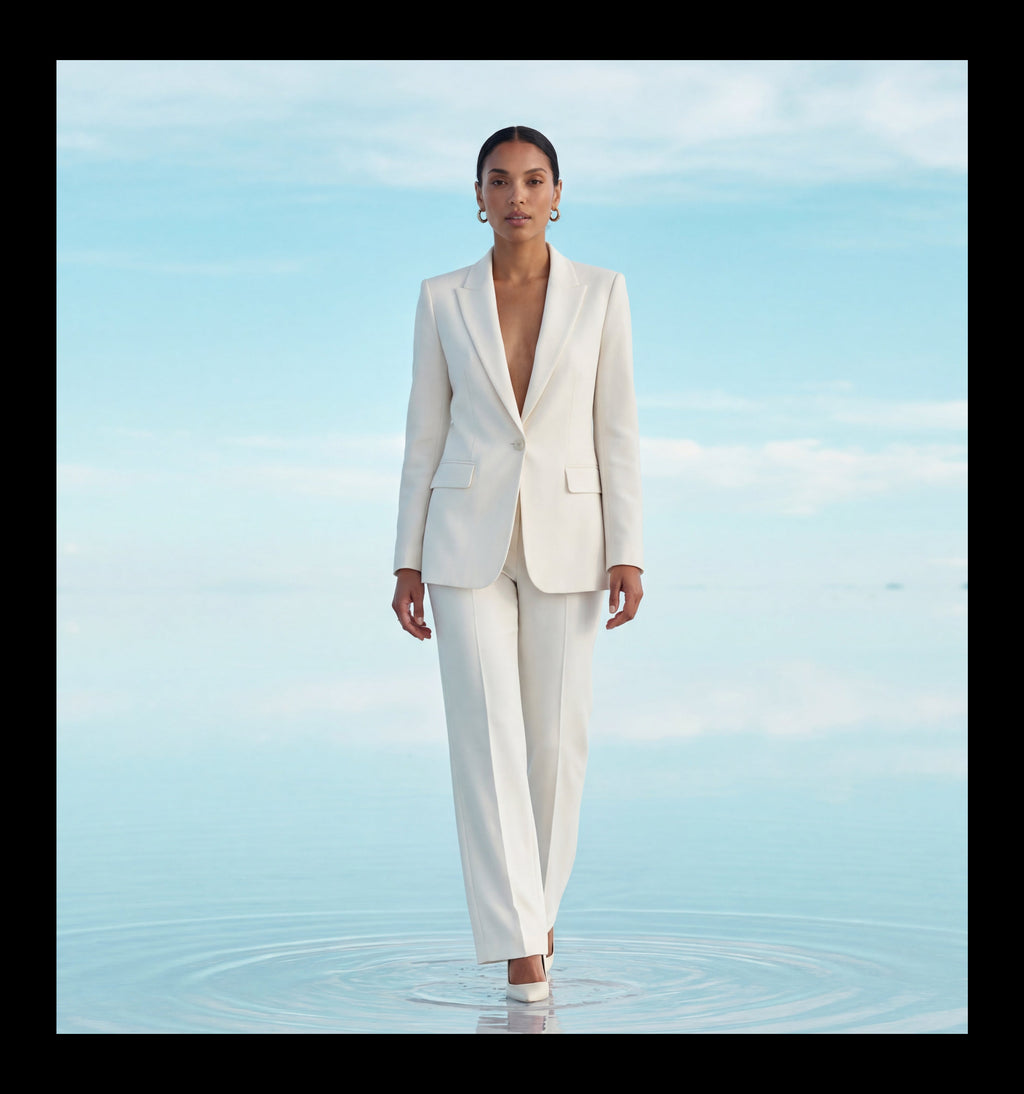 Elcevi | Single-breasted Tailored Blazer and Trouser Set