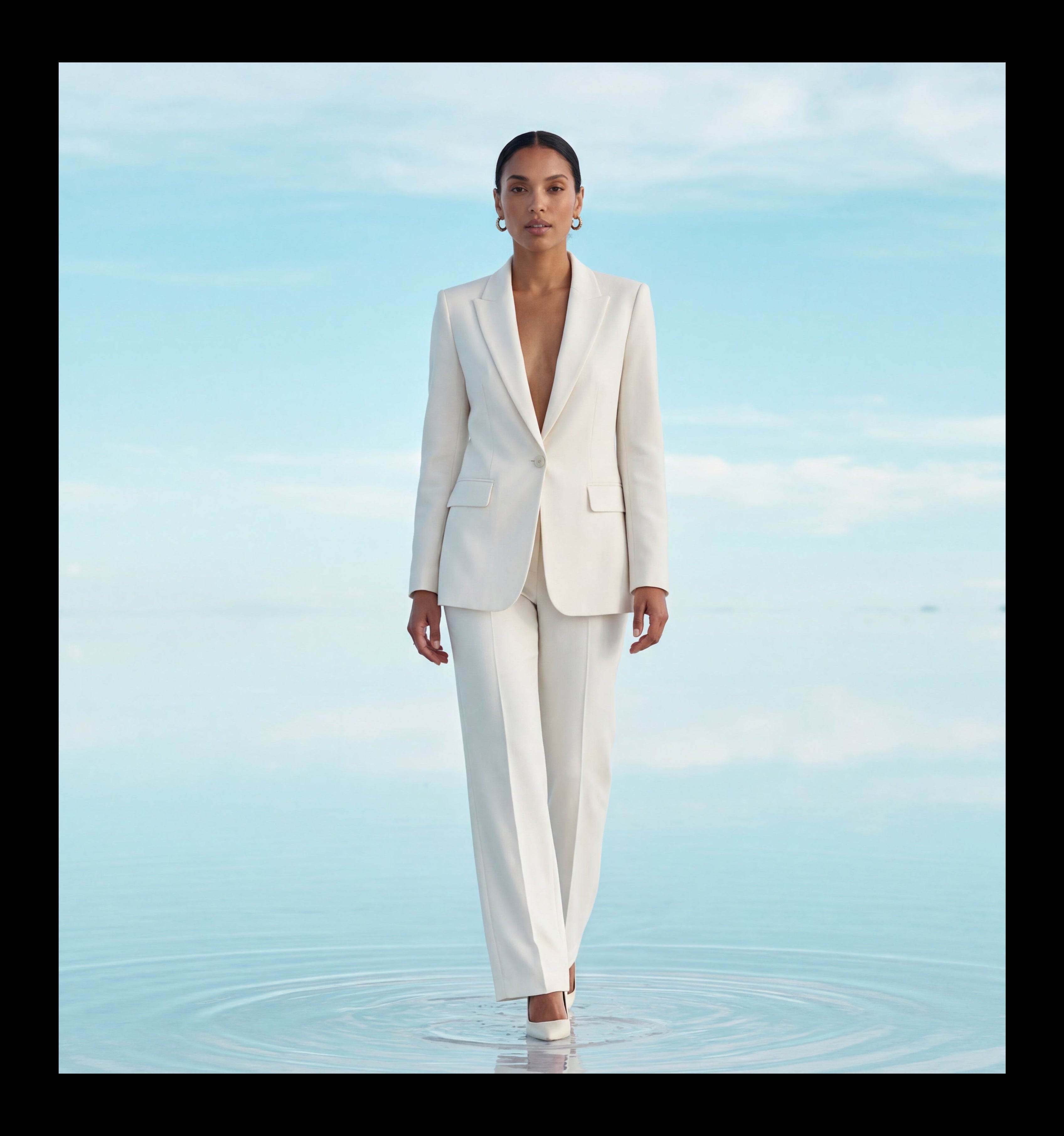 Elcevi | Single-breasted Tailored Blazer and Trouser Set
