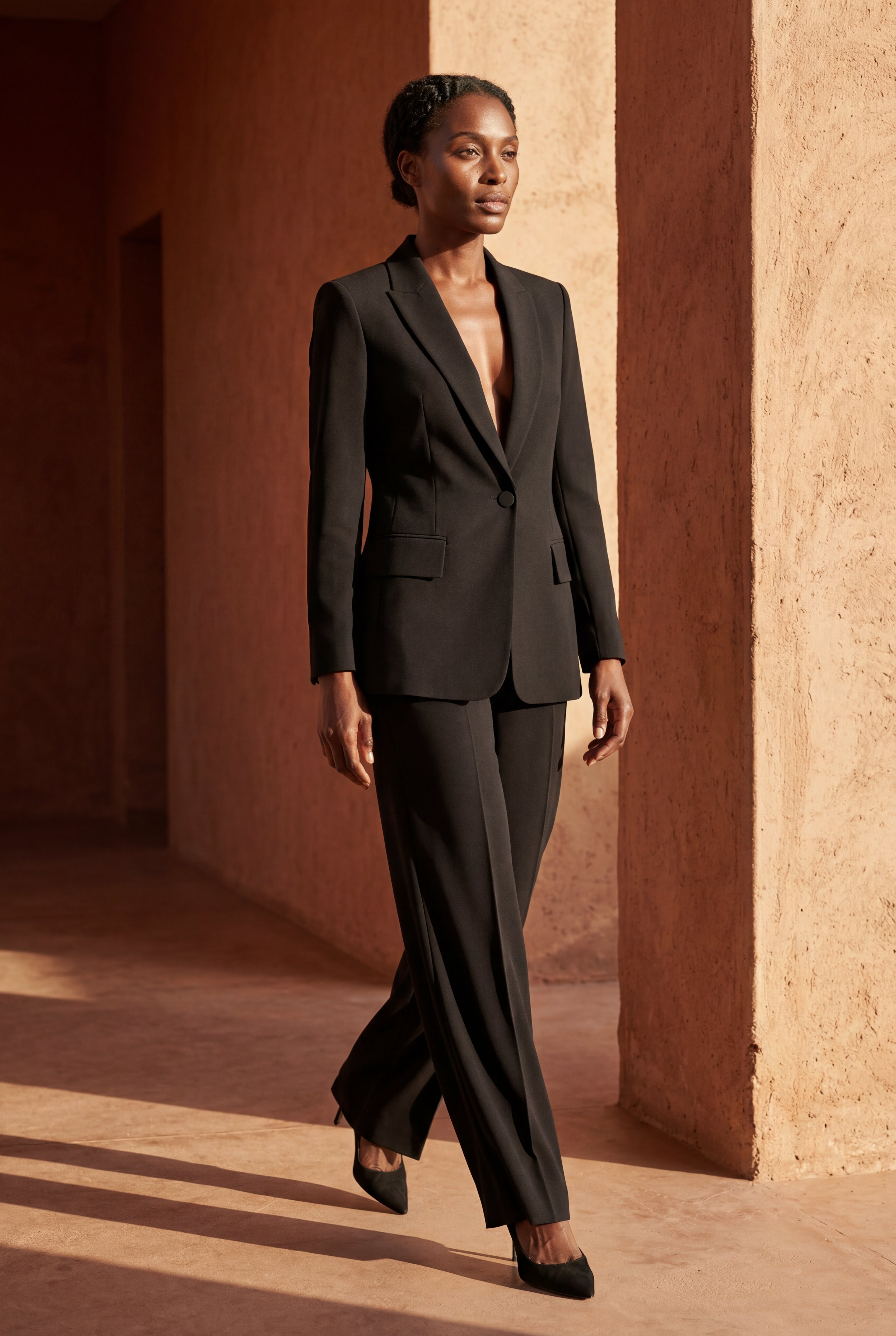 Elcevi | Single-breasted Tailored Blazer and Trouser Set