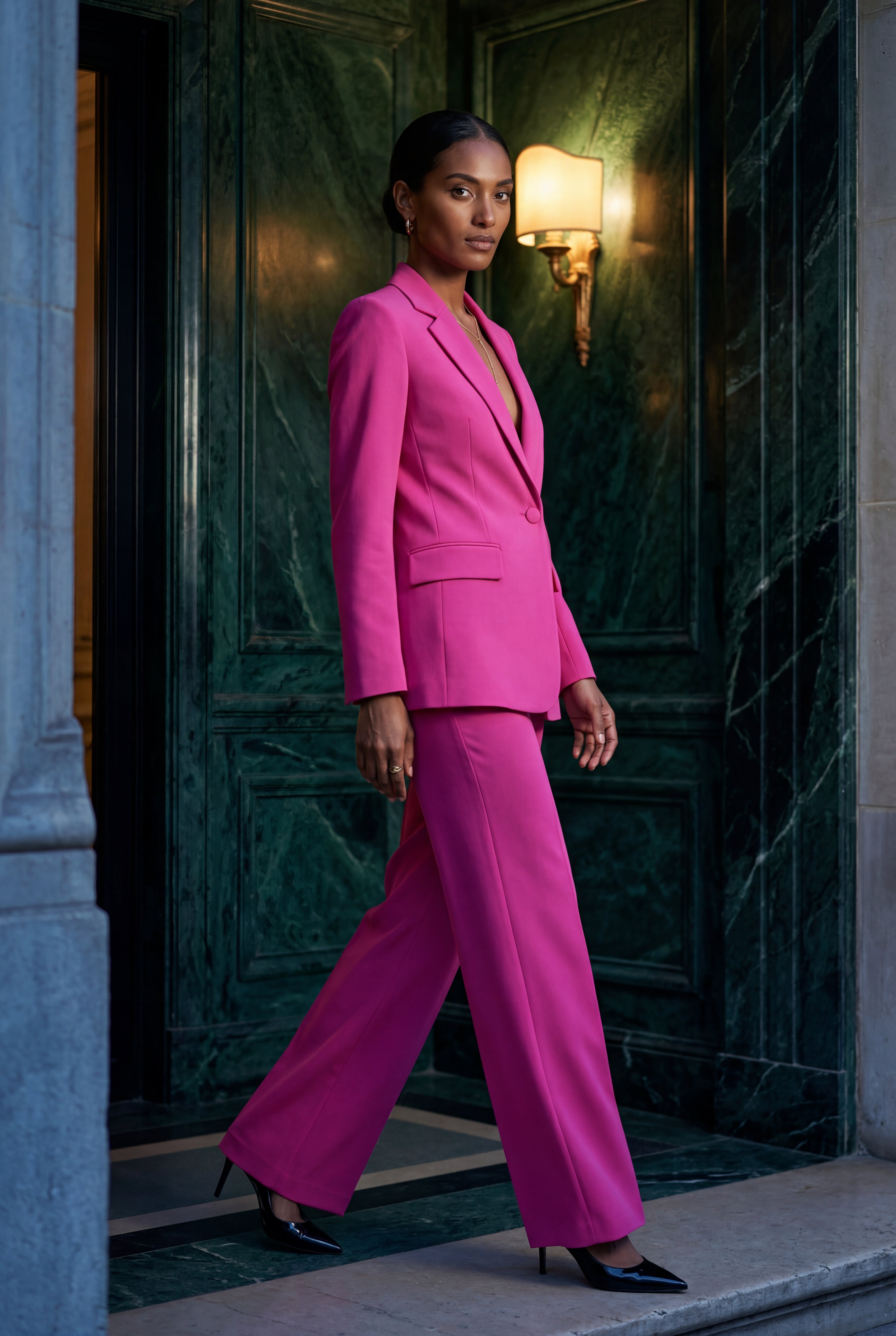 Elcevi | Single-breasted Tailored Blazer and Trouser Set