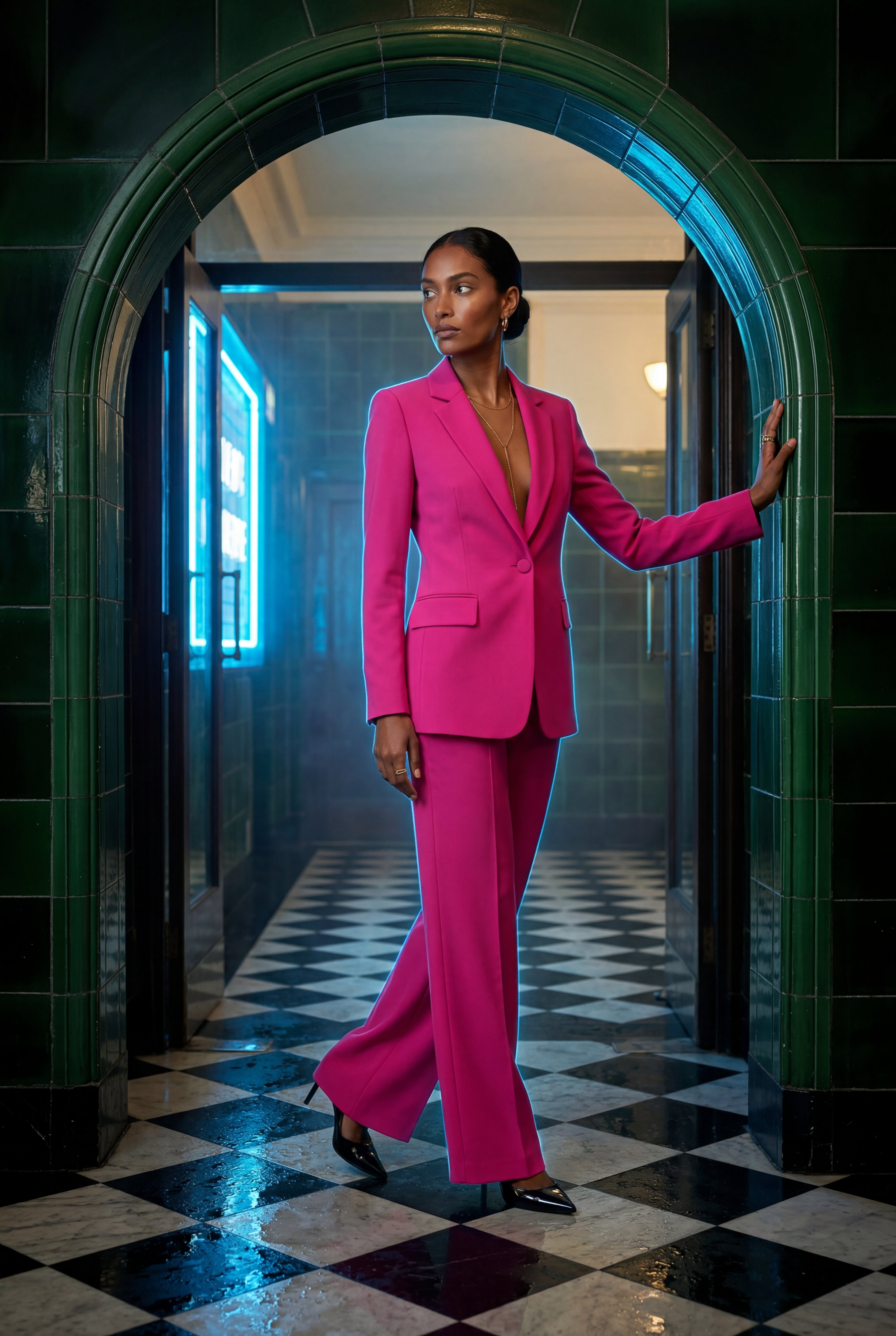 Elcevi | Single-breasted Tailored Blazer and Trouser Set