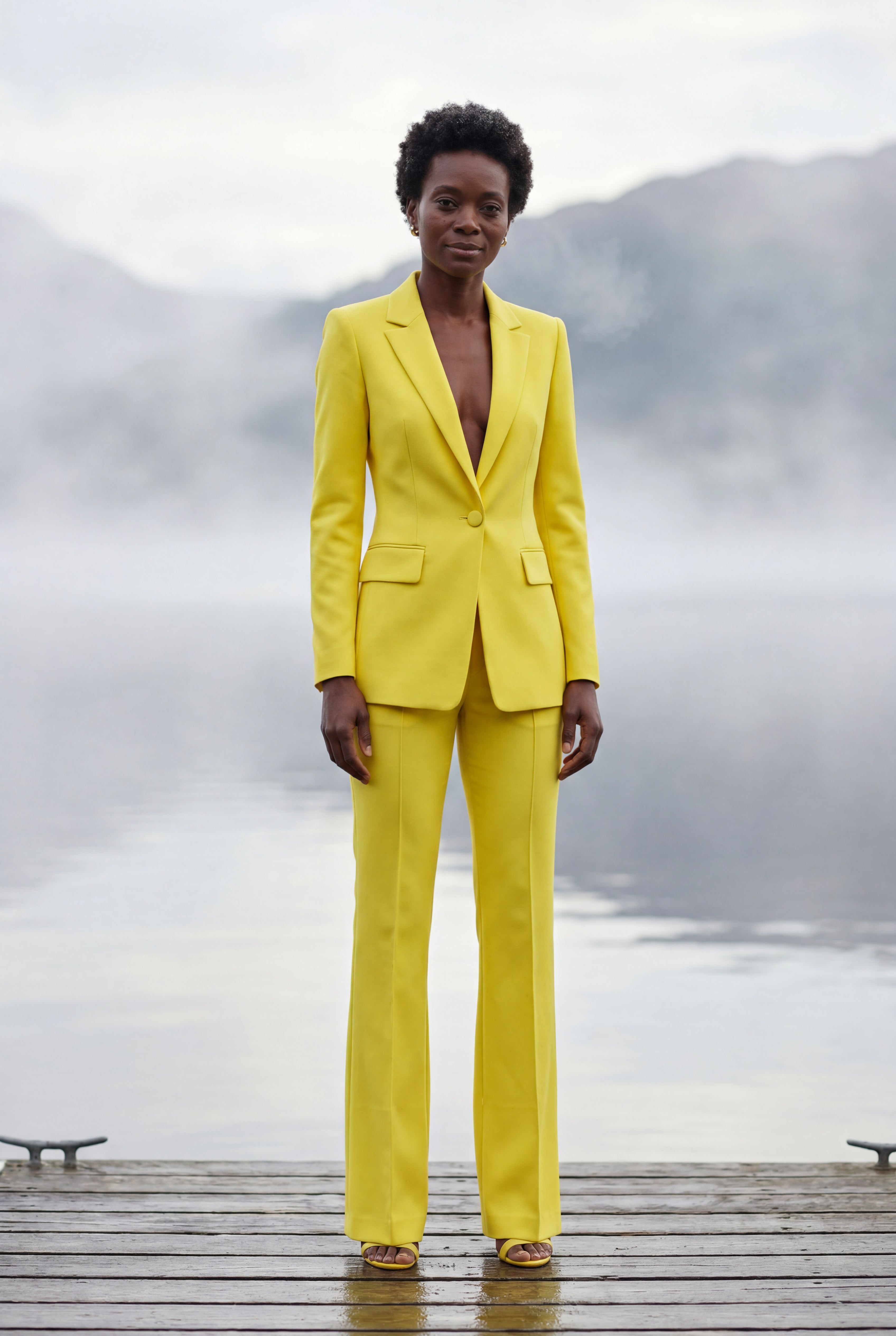 Elcevi | Single-breasted Tailored Blazer and Trouser Set