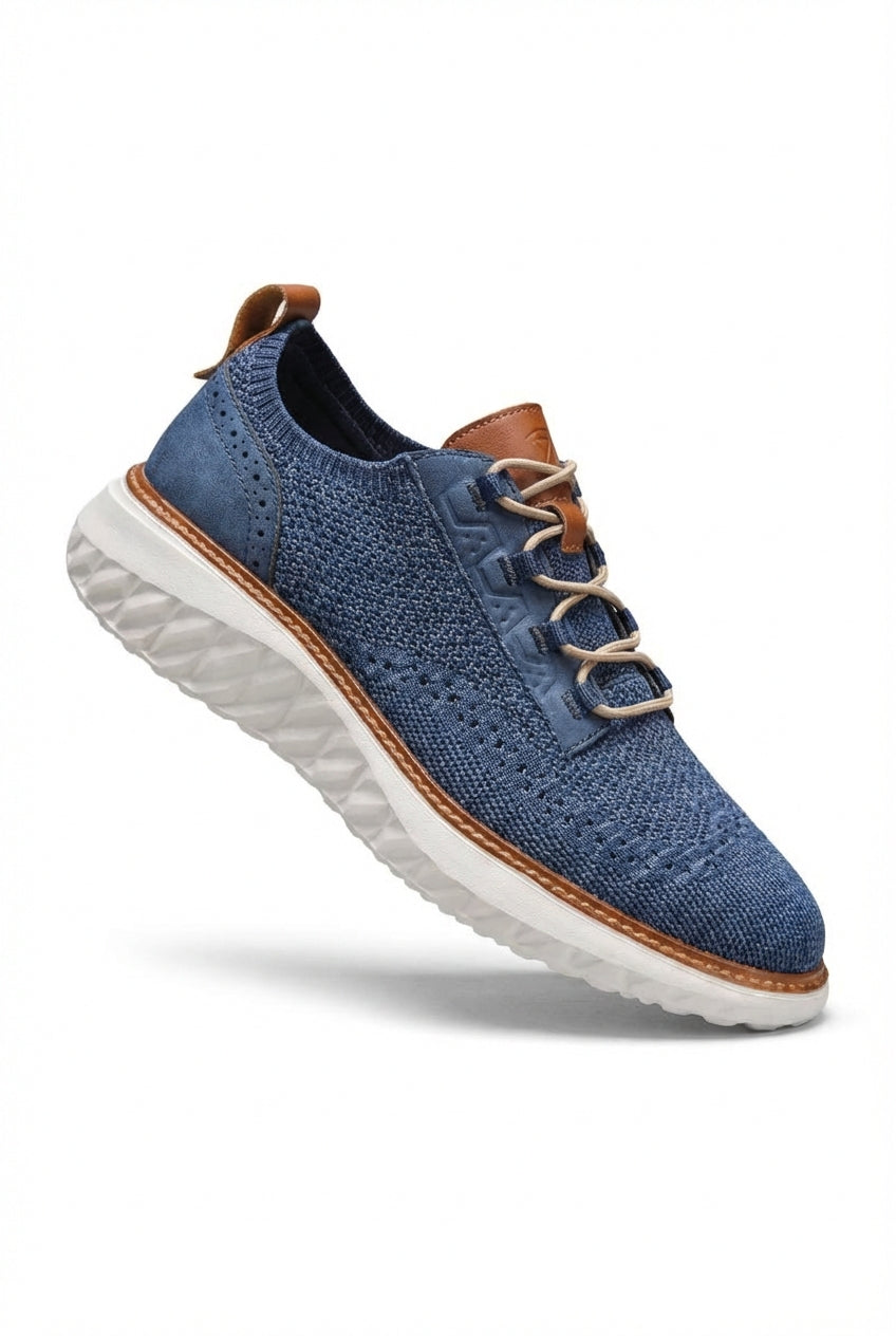 Liam | Textured Lace-up Low-top Sneakers