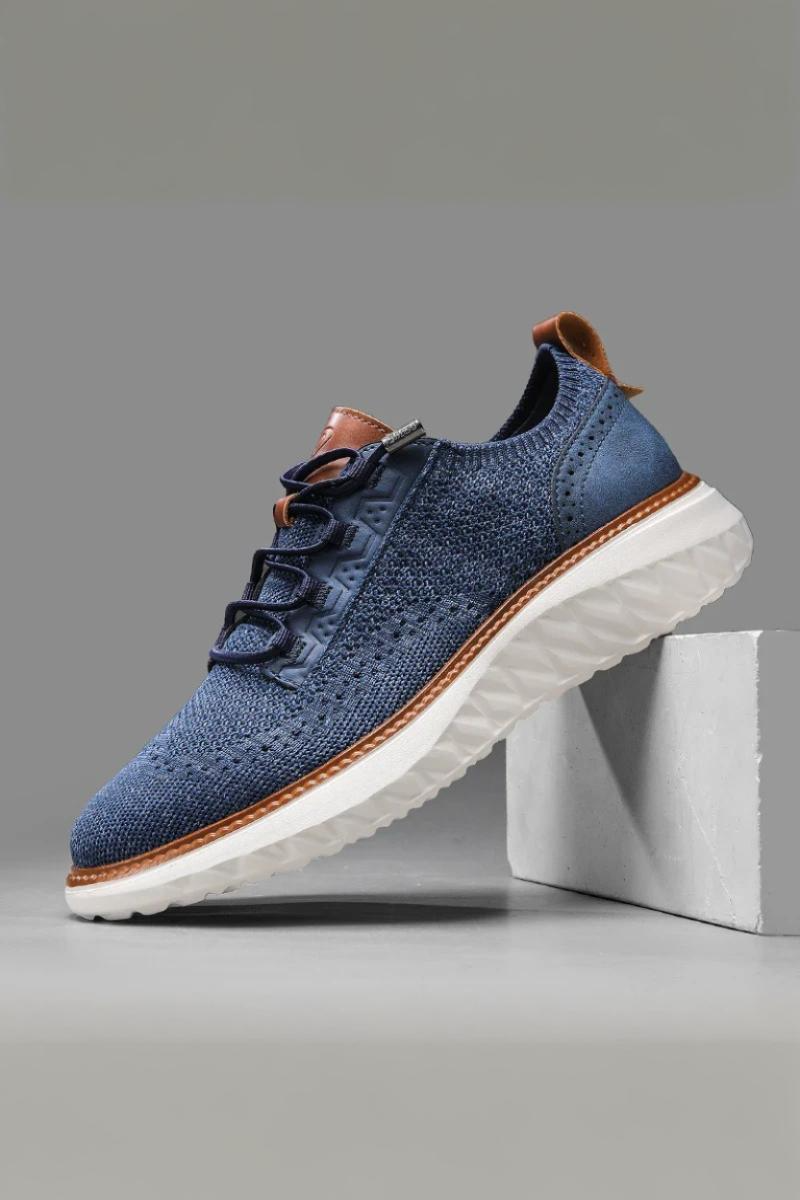 Liam | Textured Lace-up Low-top Sneakers