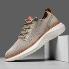 Liam | Textured Lace-up Low-top Sneakers