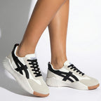 Lia | Women's Chunky Sole Colorblock Lace-Up Sneakers