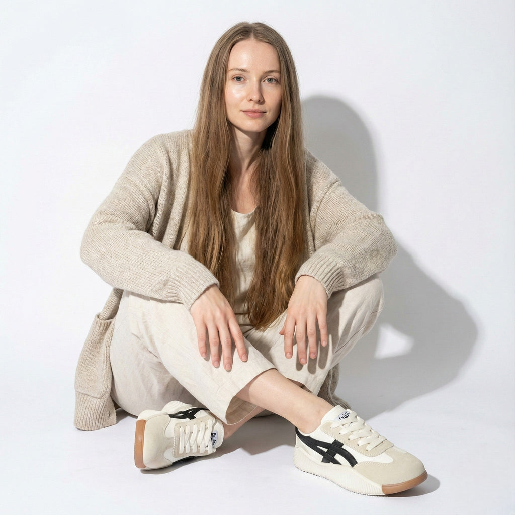 Lia | Women's Chunky Sole Colorblock Lace-Up Sneakers