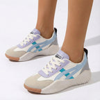 Lia | Women's Chunky Sole Colorblock Lace-Up Sneakers