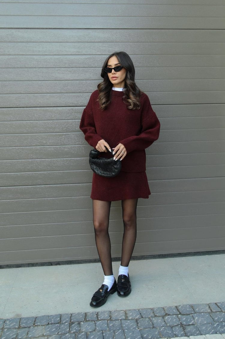 Larissa — Autumn-Knit Two-Piece Set