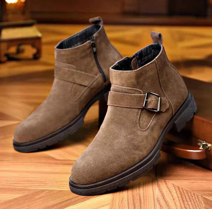 Josip | Adjustable Buckle Strap Ankle Boots