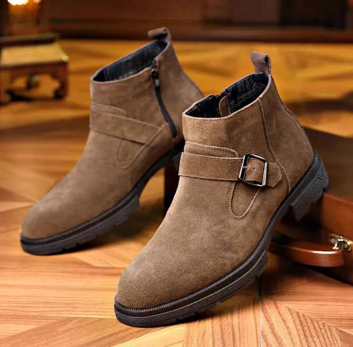 Josip | Adjustable Buckle Strap Ankle Boots