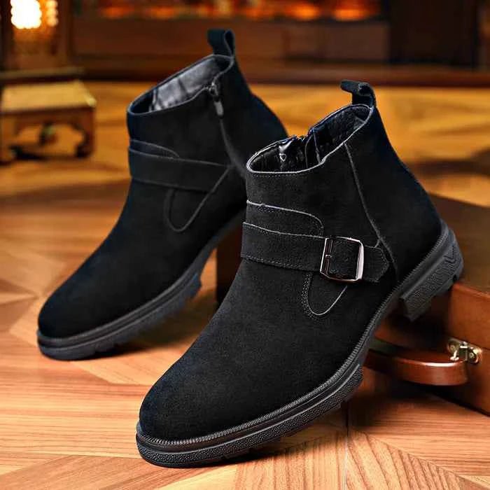 Josip | Adjustable Buckle Strap Ankle Boots