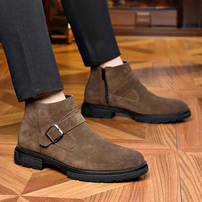 Josip | Adjustable Buckle Strap Ankle Boots