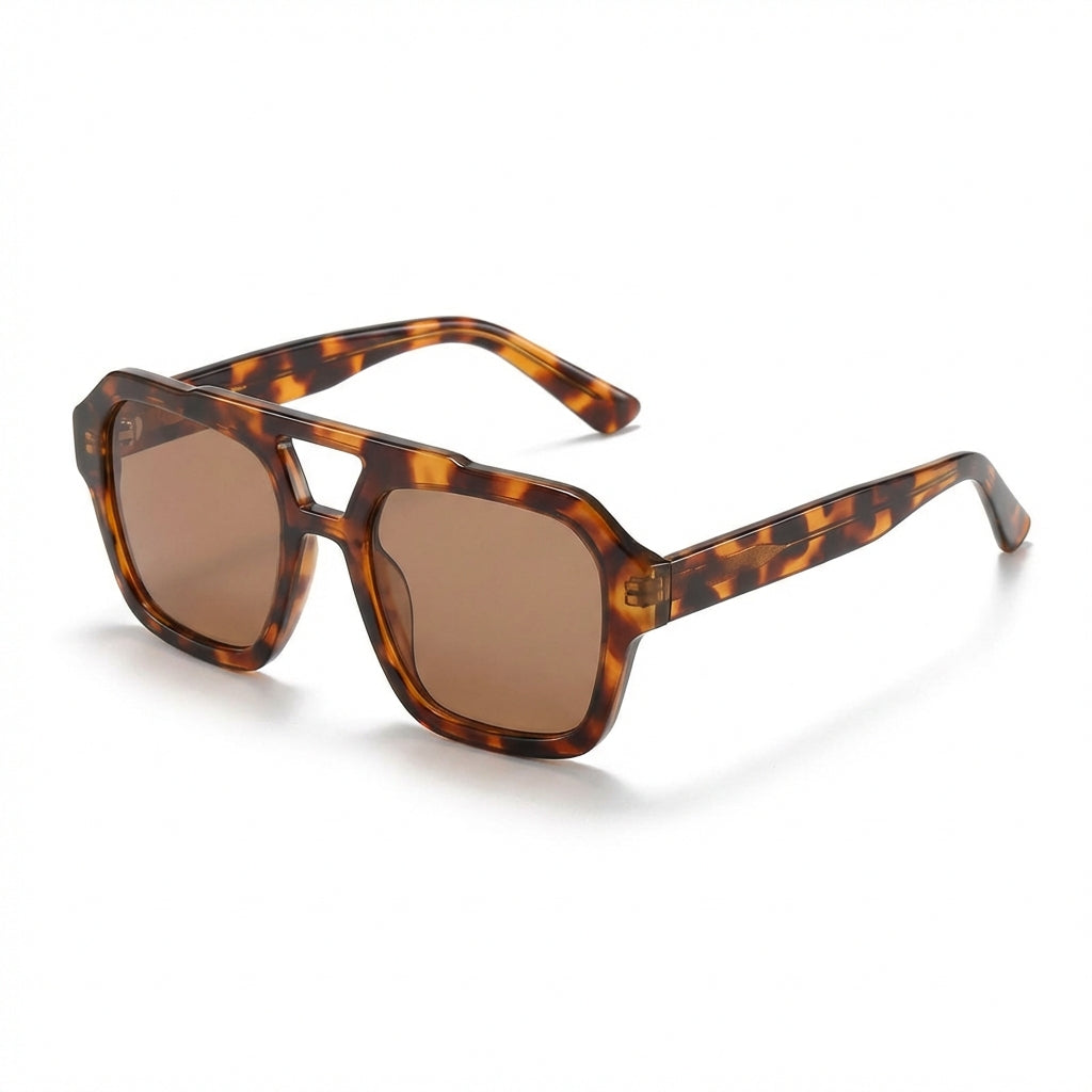 Lieke | Tortoiseshell Oversized Square Sunglasses