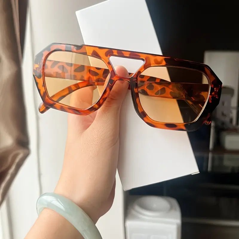 Lieke | Tortoiseshell Oversized Square Sunglasses