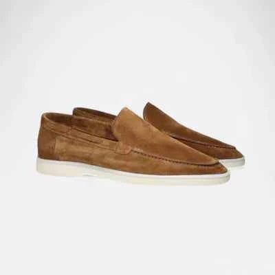 Liam | Contrast Sole Slip-on Penny Loafers