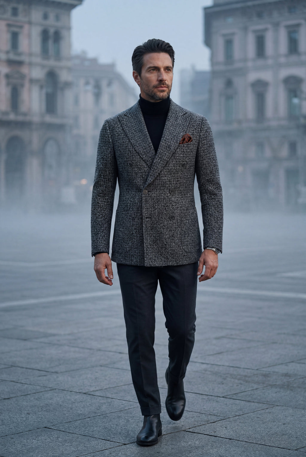 Liam | Double-breasted Peak Lapel Blazer
