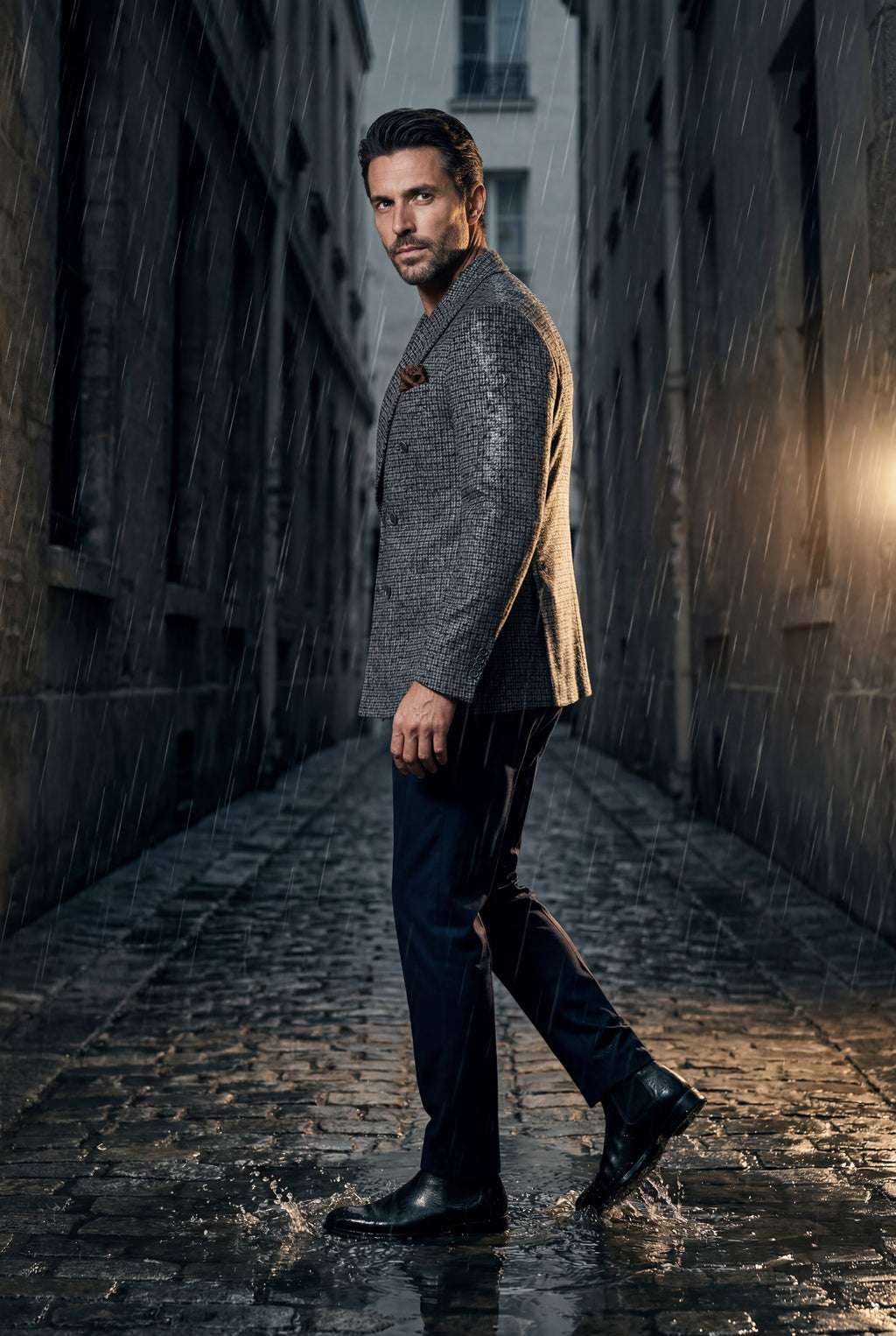 Liam | Double-breasted Peak Lapel Blazer
