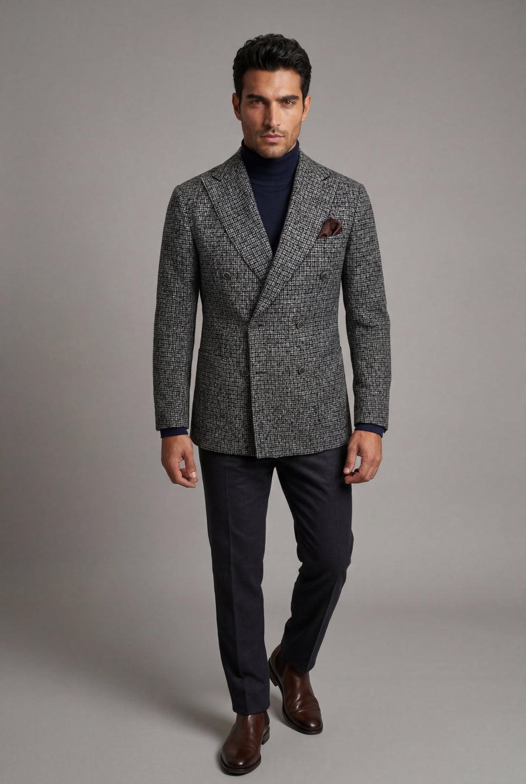 Liam | Double-breasted Peak Lapel Blazer