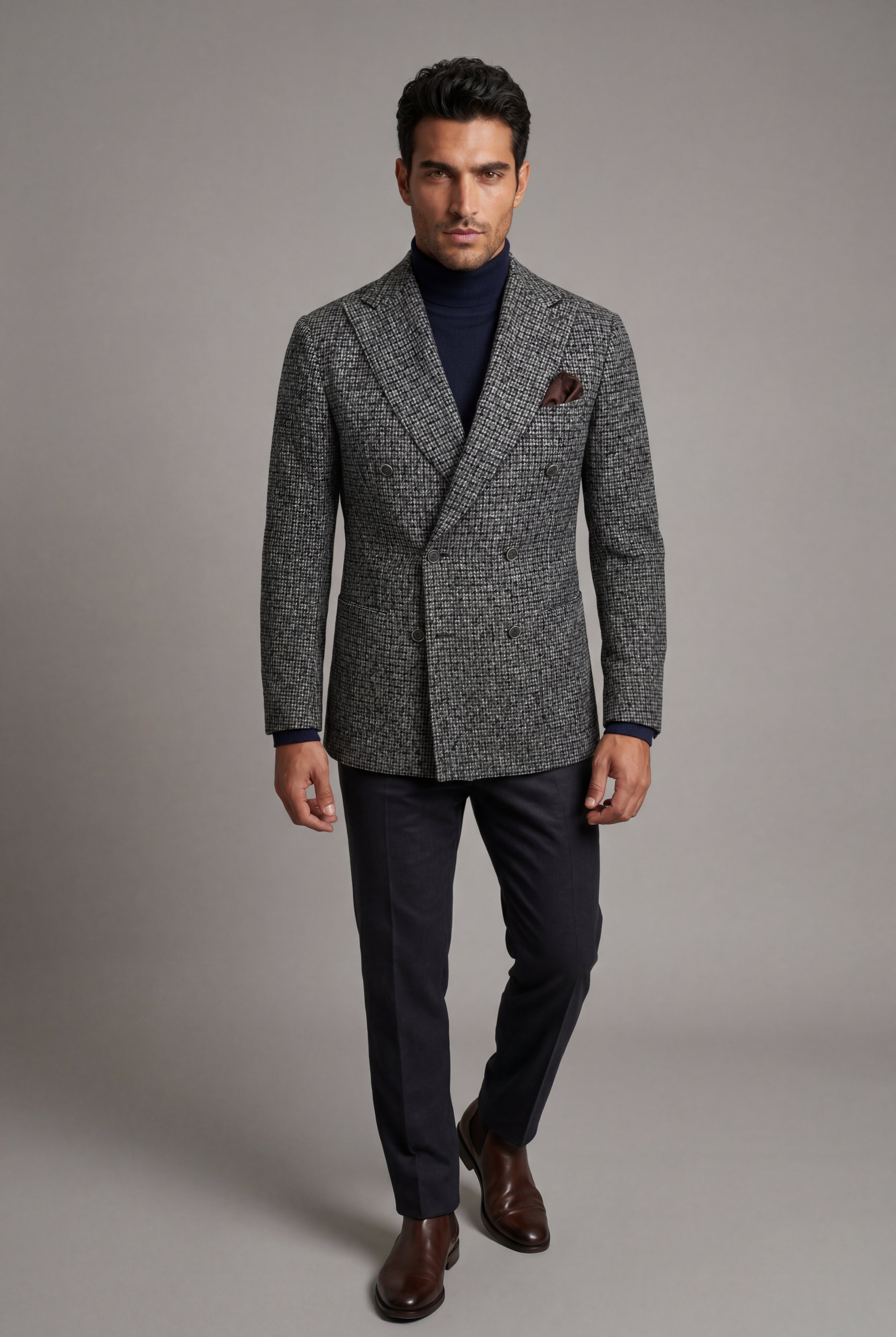 Liam | Double-breasted Peak Lapel Blazer