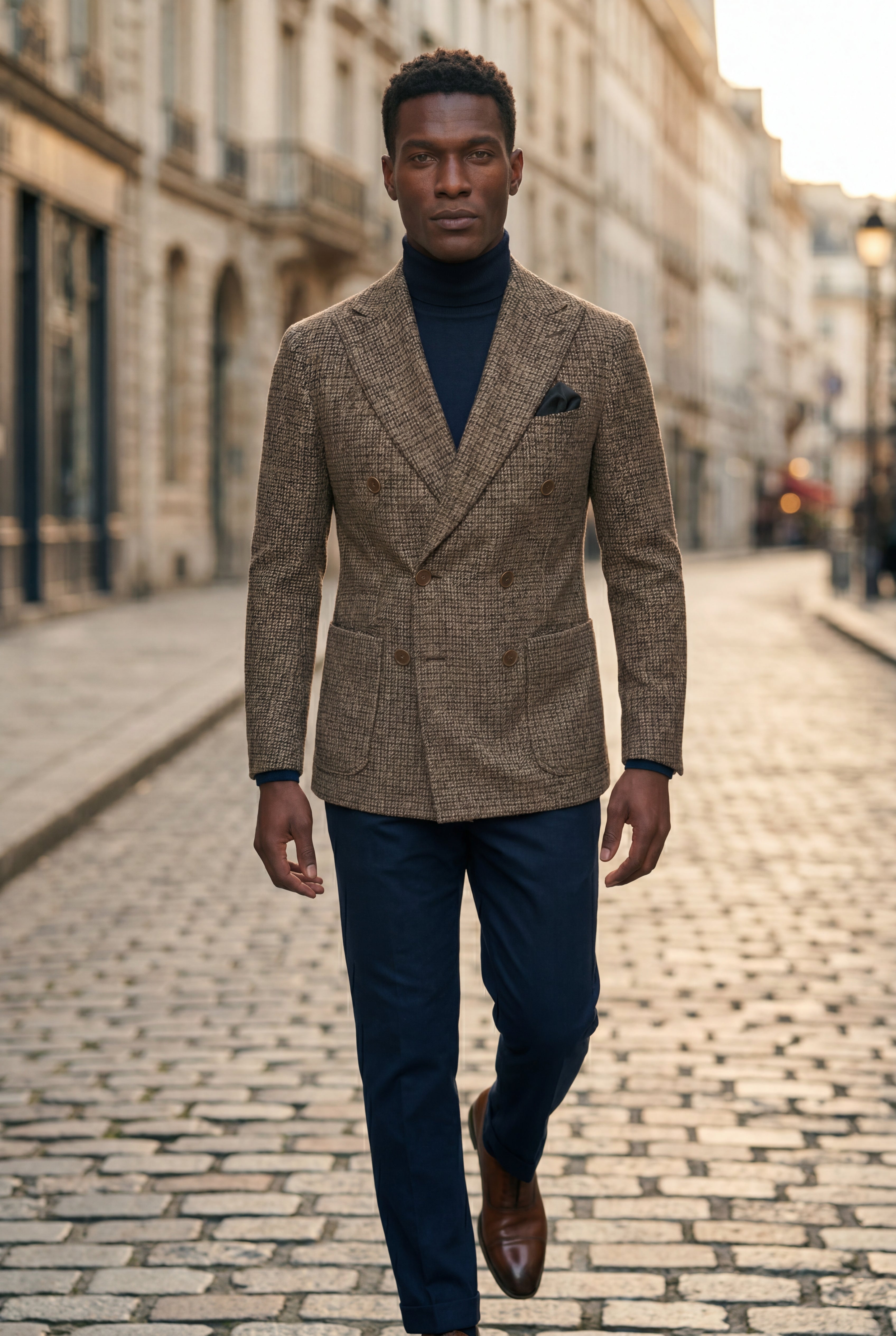 Liam | Double-breasted Peak Lapel Blazer