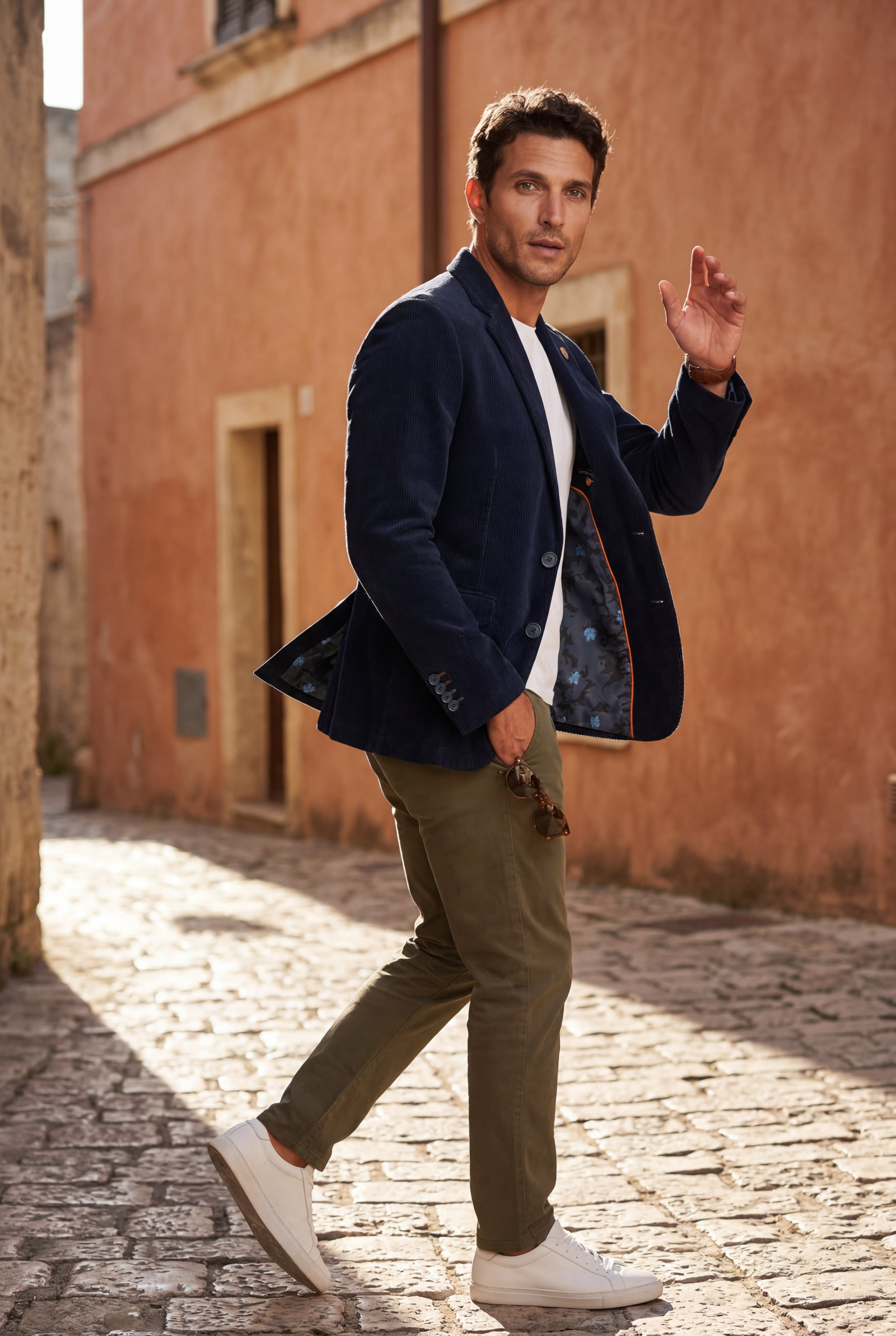 Liam | Fine Wale Tailored Single-breasted Blazer