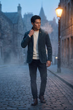Liam | Fine Wale Tailored Single-breasted Blazer
