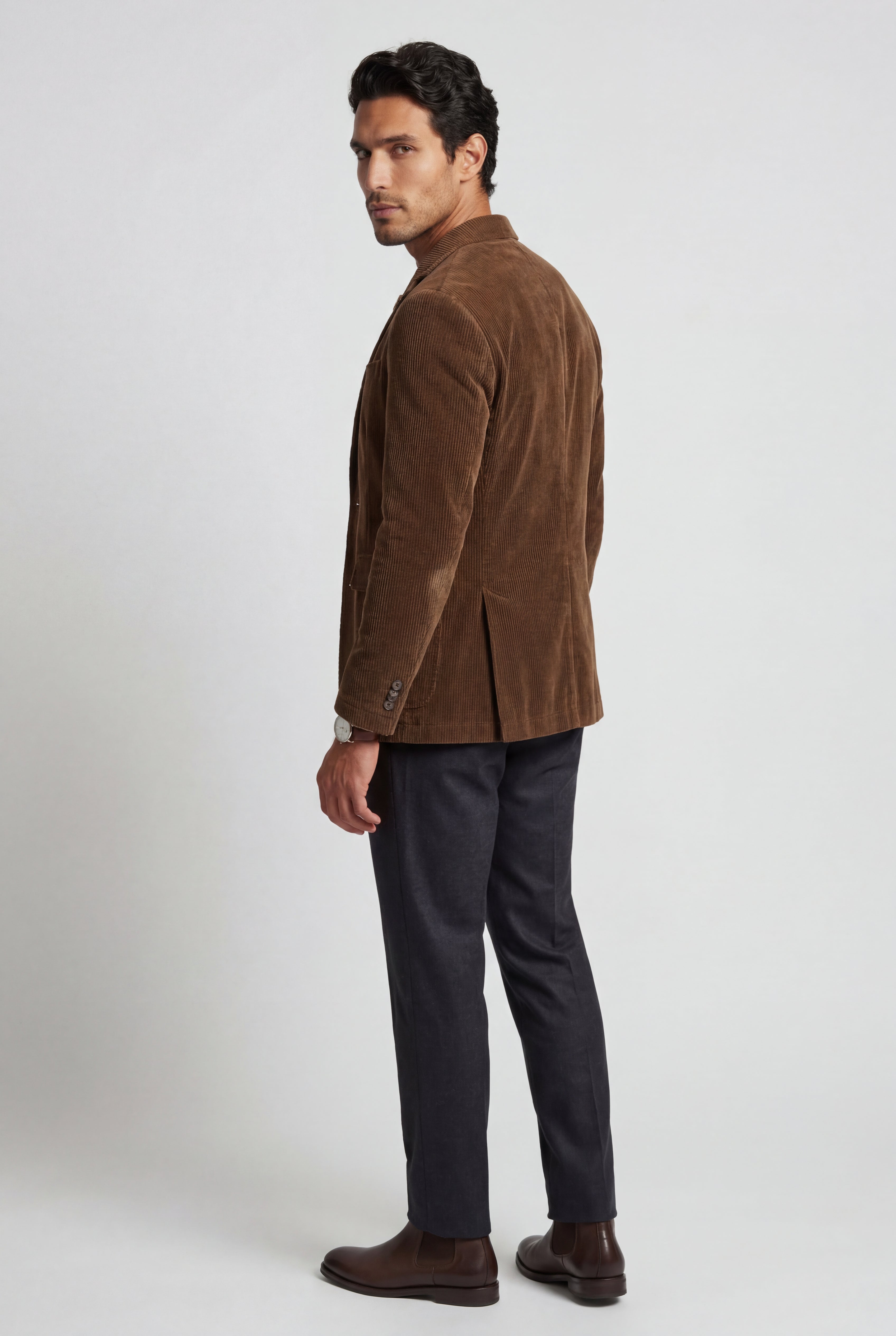Liam | Fine Wale Tailored Single-breasted Blazer