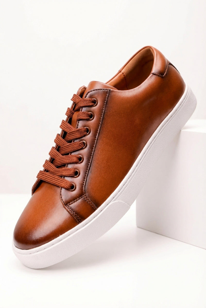 Liam | Low Top Minimalist Sneakers with Padded Collar
