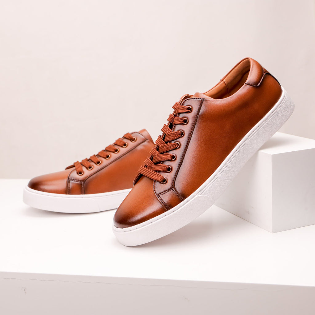 Liam | Low Top Minimalist Sneakers with Padded Collar