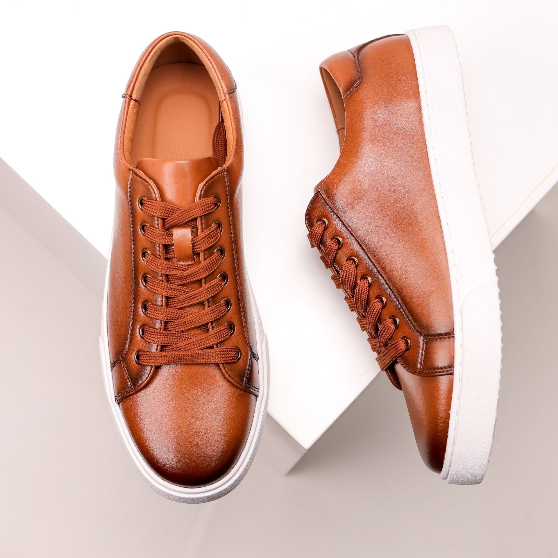 Liam | Low Top Minimalist Sneakers with Padded Collar