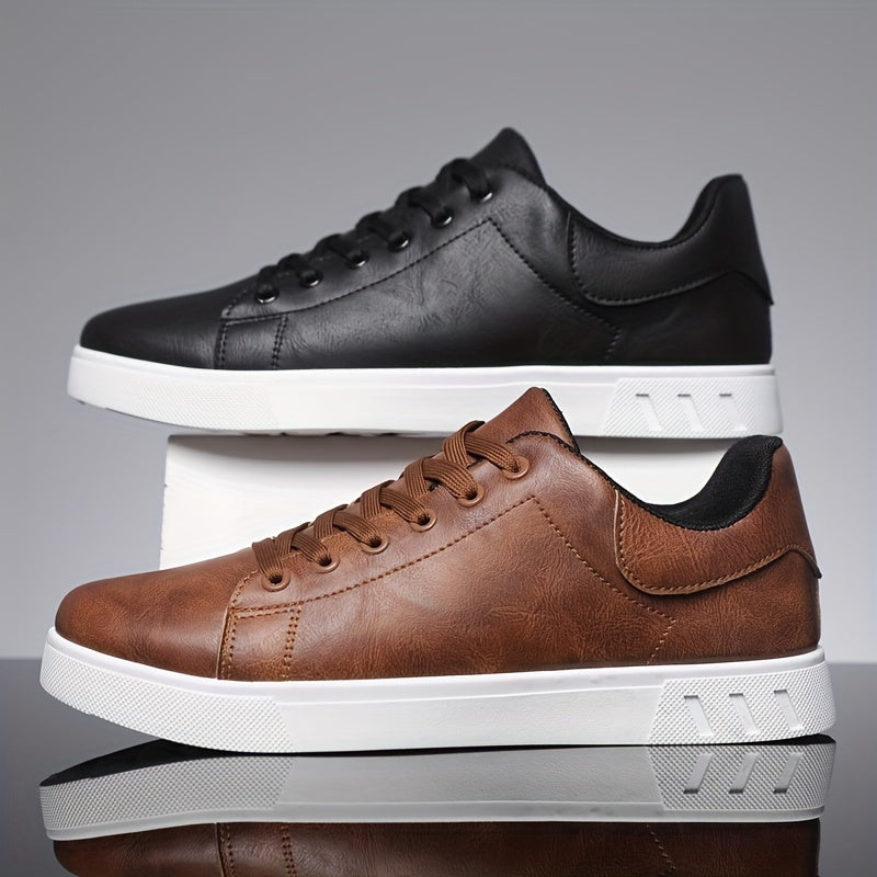 Liam | Minimalist Faux Low-top Lace-up Sneakers