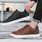 Liam | Minimalist Faux Low-top Lace-up Sneakers
