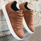 Liam | Minimalist Faux Low-top Lace-up Sneakers