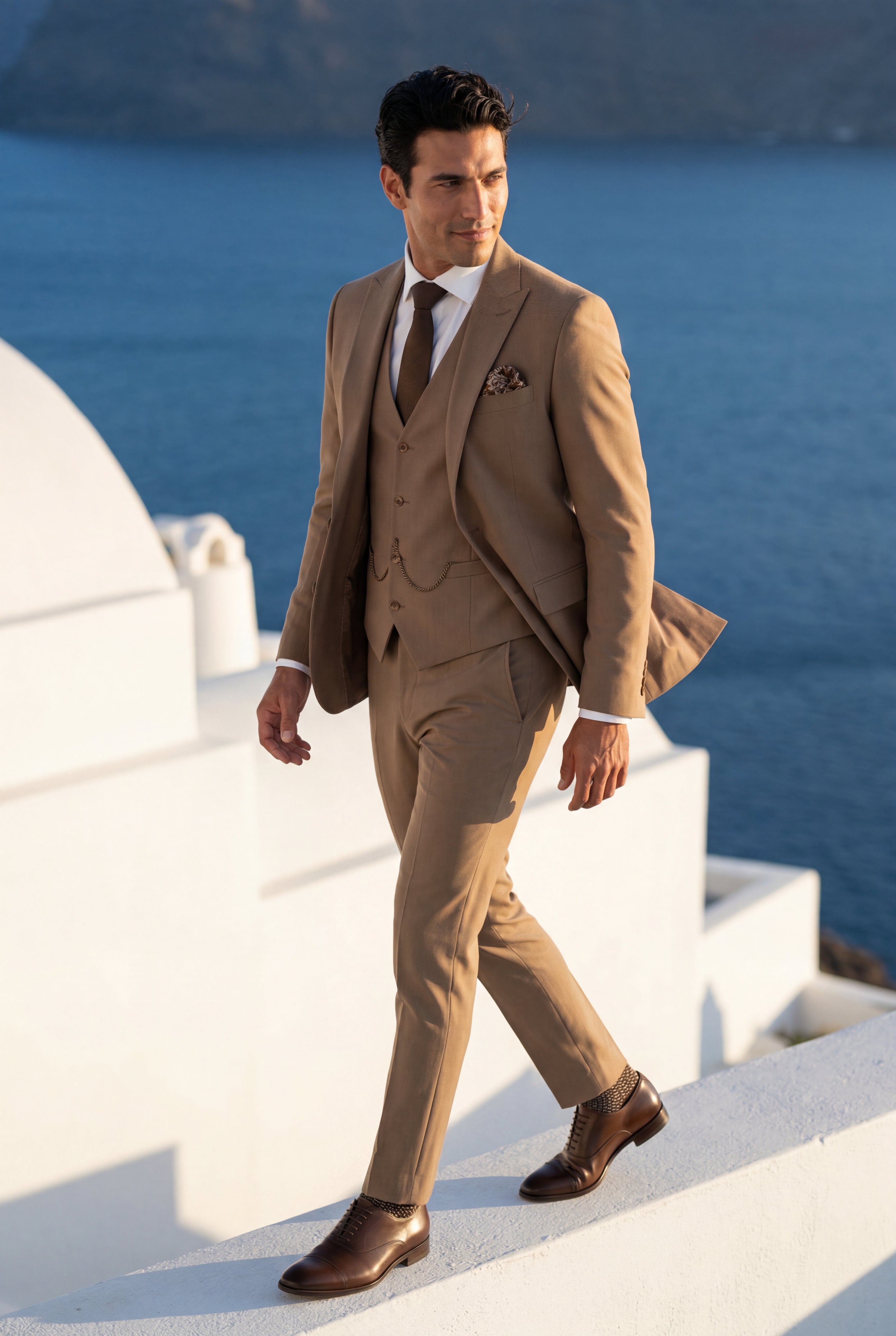 Liam | Notch Lapel Tailored Three-piece Suit
